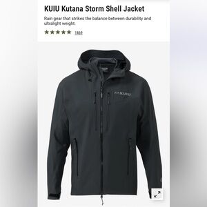 KUIU Dark Gray Storm Shell Raincoat